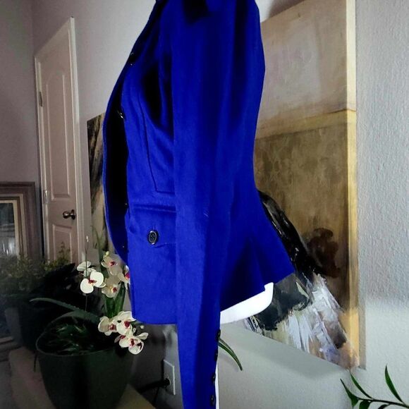 Used: Bebe Coat Color Blue..Size S - Picture 5 of 10